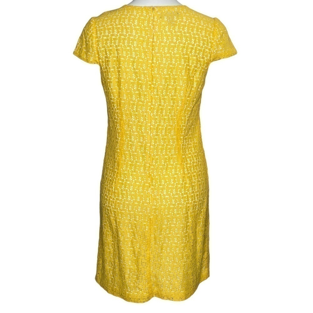 Maggy Boutique lace white and yellow dress Size 8 - Picture 3 of 7